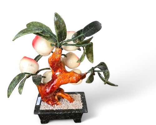 桃の置物：中国の伝説が宿る、魔除けと長寿を招く縁起物 商品詳細