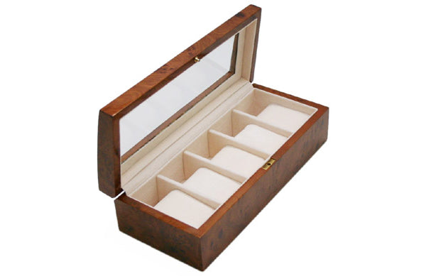 お届けに1〜2週間必要です】木製時計収納ケース5本収納 – 正美堂時計店