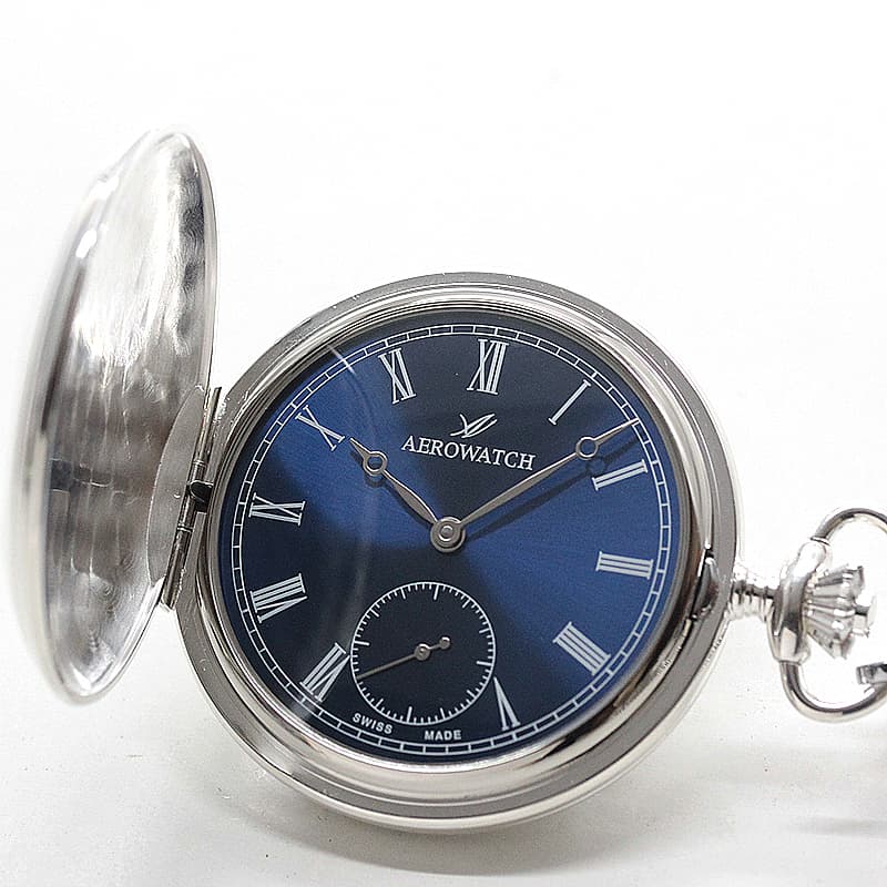 アエロ（AERO）/銀仕上げ/55645AG05/手巻き式 懐中時計 – 正美堂時計店