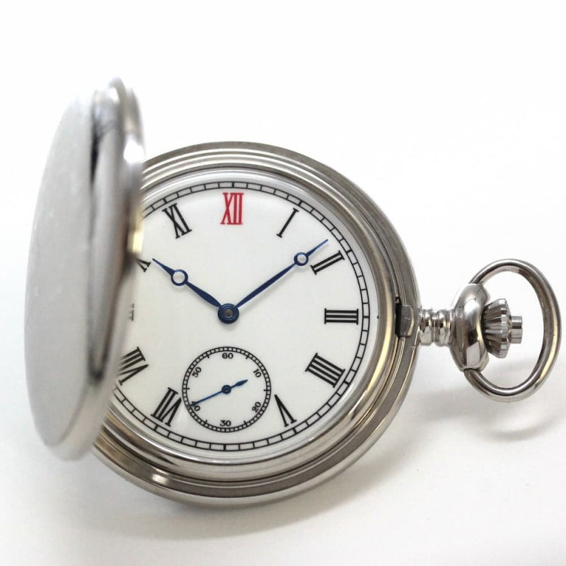 正美堂創業 50周年記念ウォッチ/オリジナル懐中時計/シルバーカラー