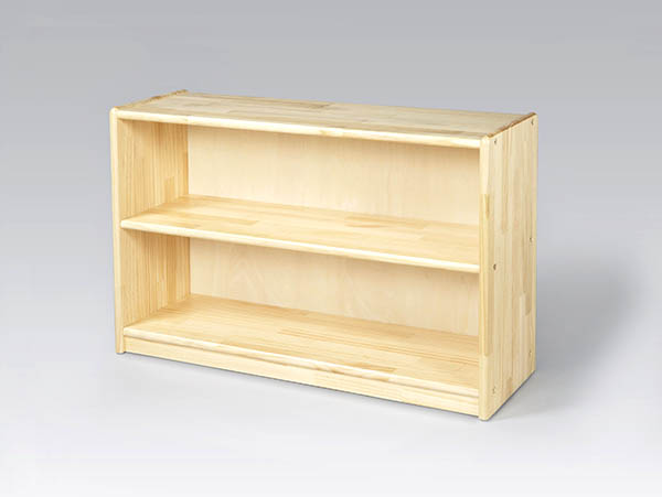 木のおもちゃ カルテット / 白木棚〈小〉背板付｜ブロック社 日本製