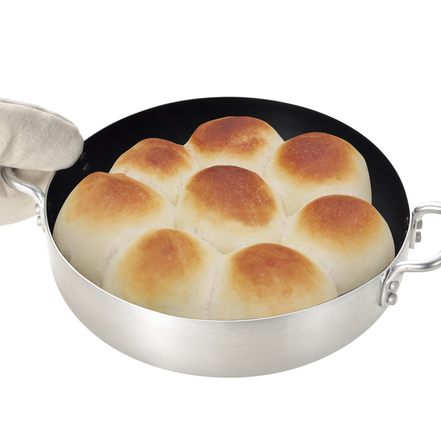 テーブルトップ ガラス蓋付卓上鍋20cm(内面ダイヤモンドコート) HB-4707