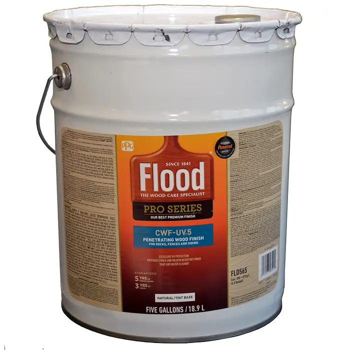 5 Gal Flood FLD565 Natural CWF-UV5 Exterior Clear Wood Finish