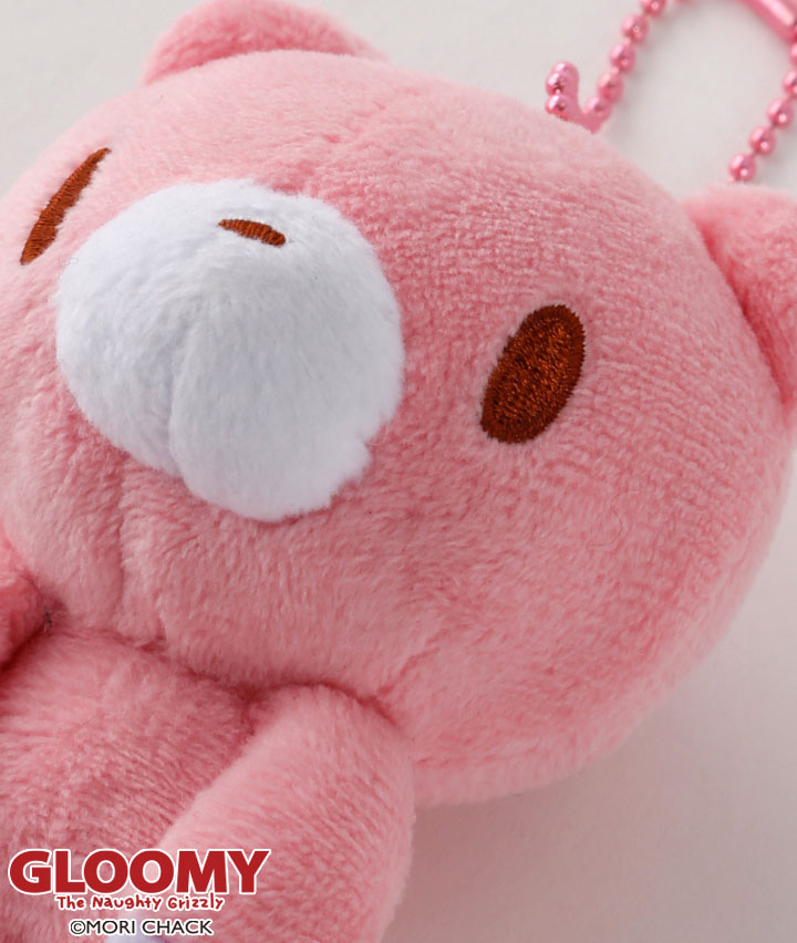 グルーミー】ぬいぐるみマスコット(11.2×7×7㎝ ピンク): レディース