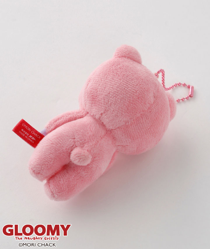 グルーミー】ぬいぐるみマスコット(11.2×7×7㎝ ピンク): レディース