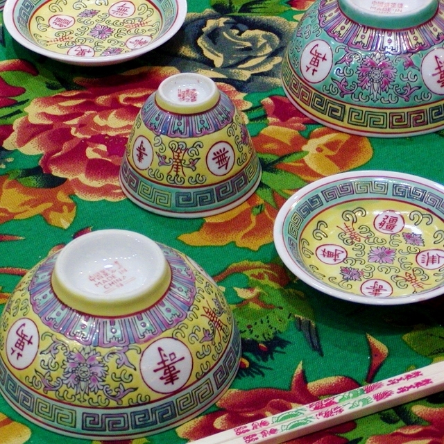 デッドストック景徳鎮／長寿ミニプレート3色/大阪/南堀江/ピサヌローク