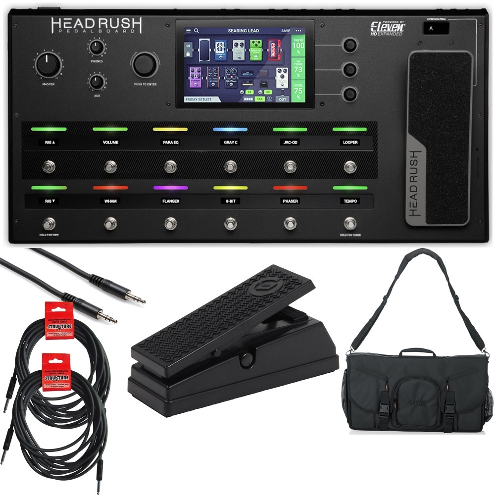 HeadRush Pedalboard - Guitar Multi-Effects Processor Complete Bundle