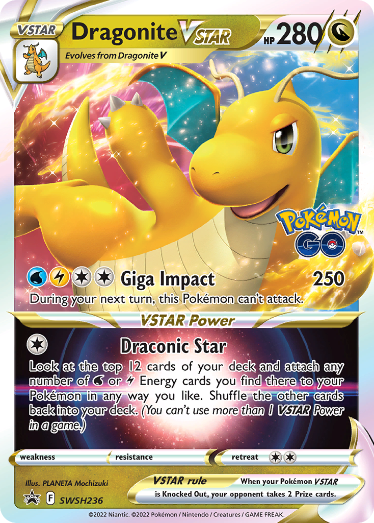 Dragonite VSTAR SWSH Black Star Promos Pokemon Card | Pikawiz