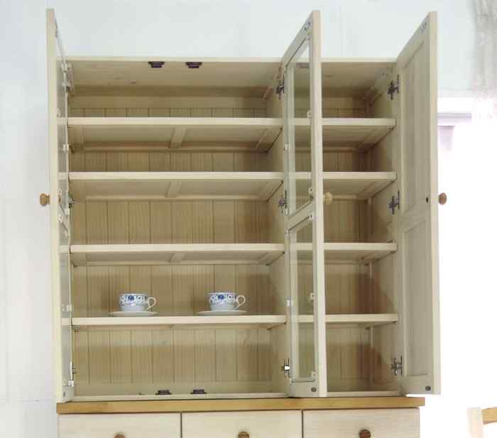フレンチ食器棚｜フレンチカントリーキッチン収納｜パインファクトリー