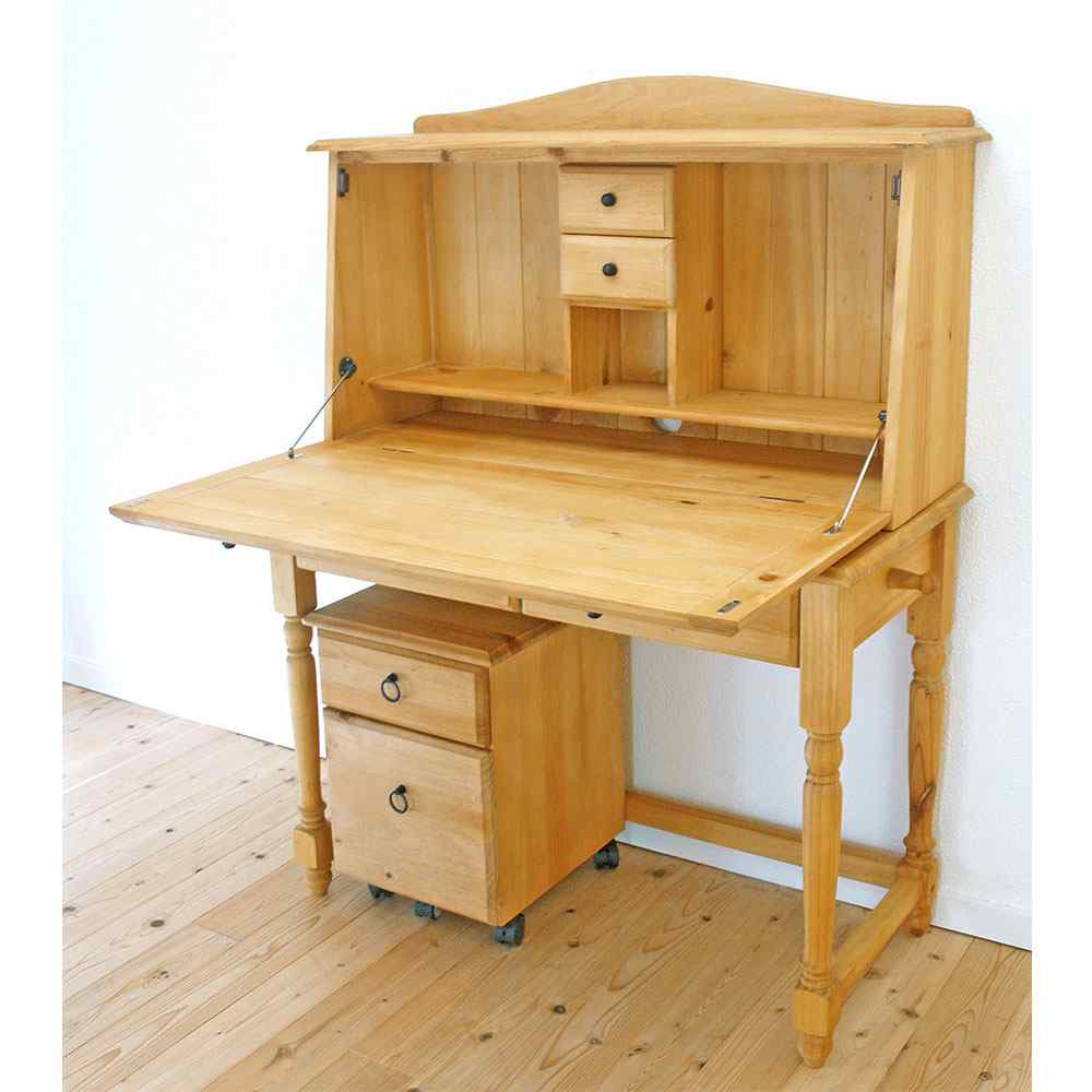 カントリーライティングデスクセット｜学習机｜パインファクトリー