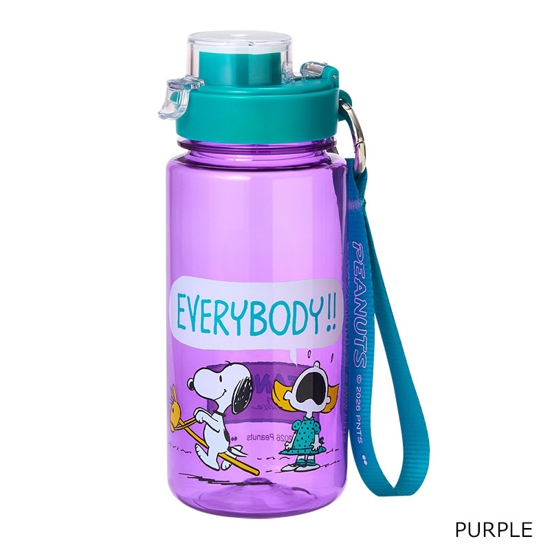 スヌーピー PEANUTS ストラップ付きドリンクボトル(BLUE): 通常