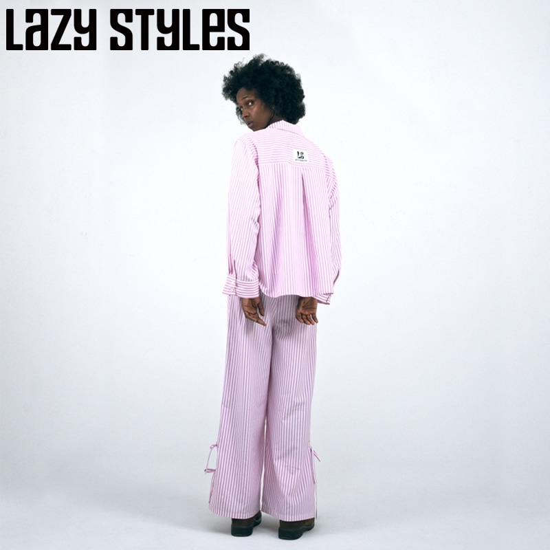 Lazy Styles レイジースタイルズ オーバーサイズ ストライプ シャツ
