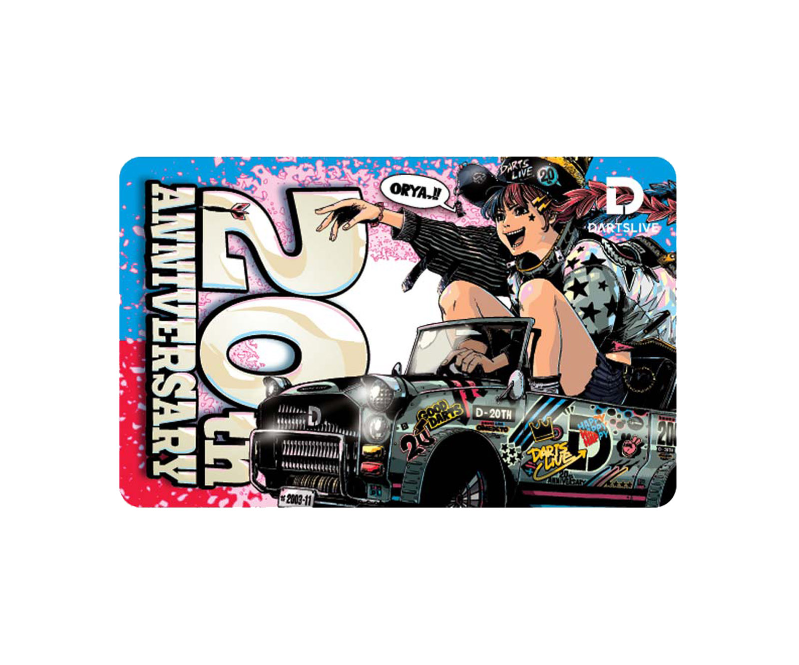 DARTS GAME CARD【DARTSLIVE】20th Anniversary Card jbstyle. – S