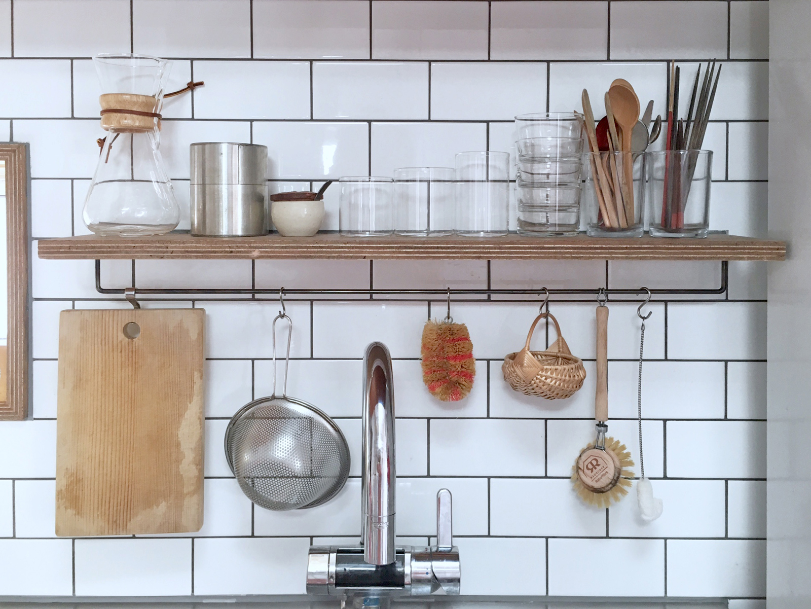 ハンガーバー φ6 鉄 サイズオーダー | KB-AC008-01-G017 | タオル掛け