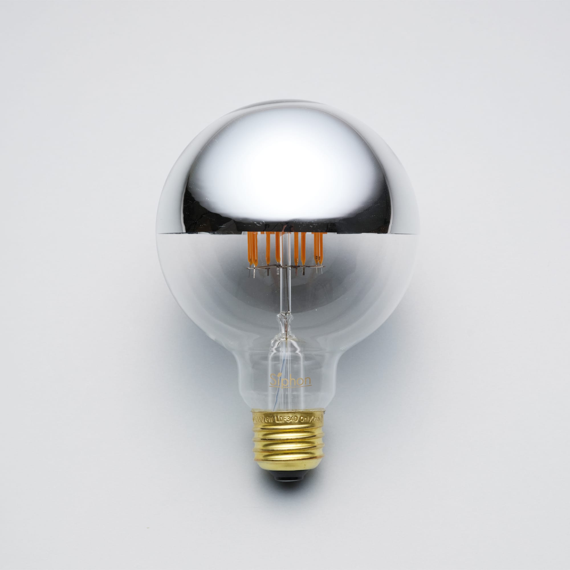 ミラーLED電球 φ95(E26)50W相当 シルバー 2200K電球色 | LT-BB007-05