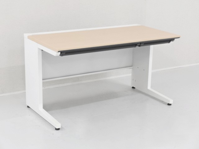 中古｜コクヨ｜iS｜平デスク（ラッチ付引出し付き）・事務机・平机