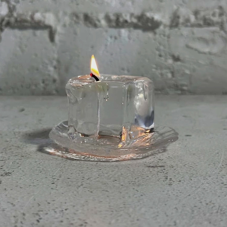 楽天市場】【 再販 】アロマキャンドル 氷 透明 キャンドル 人気