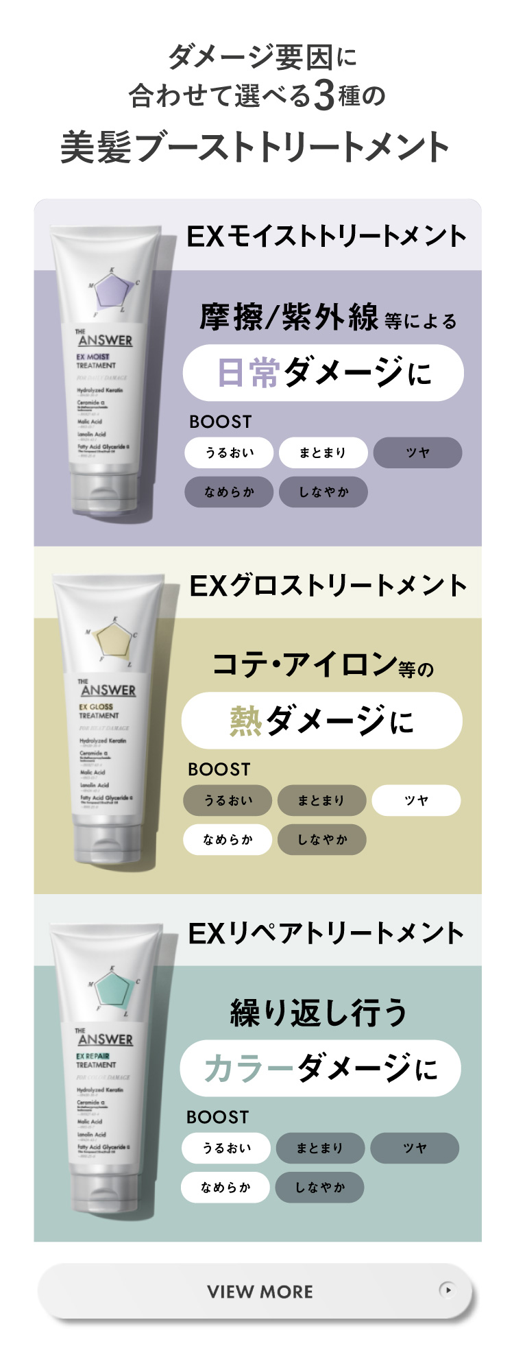 楽天市場】【公式】 THE ANSWER ジアンサー ヘアミルク/ COMPLETE