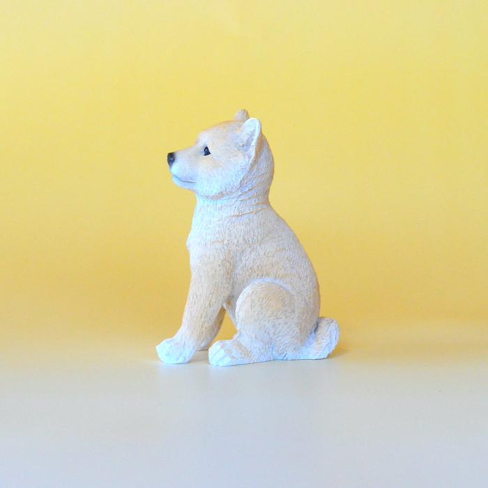 楽天市場】豆柴 柴犬 茶柴 お座り おすわり ミニチュアアニマル 小さな