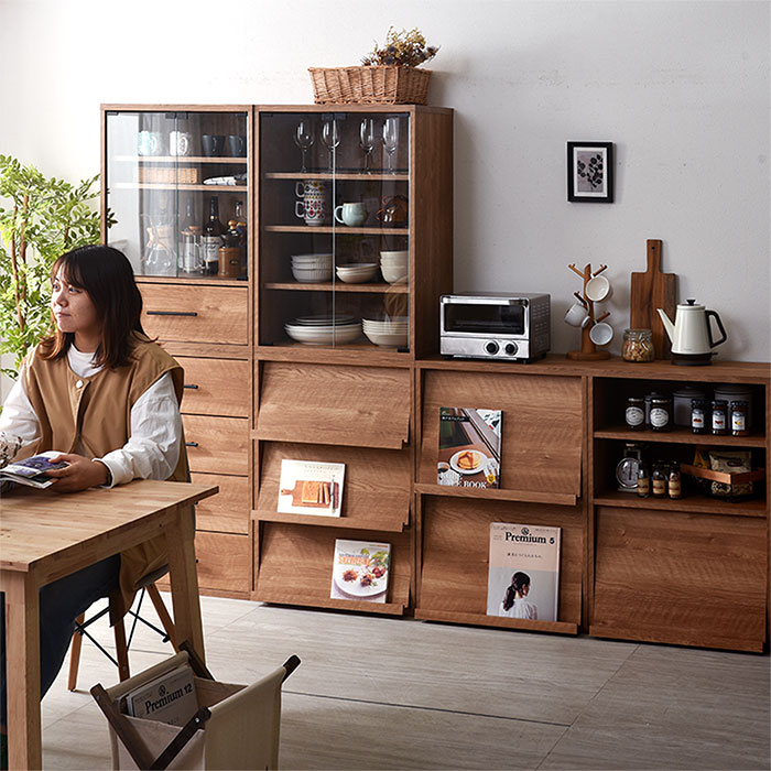 組合せ自在 ディスプレイラック 6Beeシリーズ ガラス キャビネット