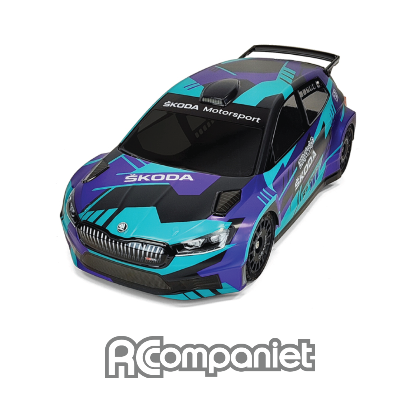 ŠKODA Fabia RS Rally2 1/10 190mm body – RC Companiet AS