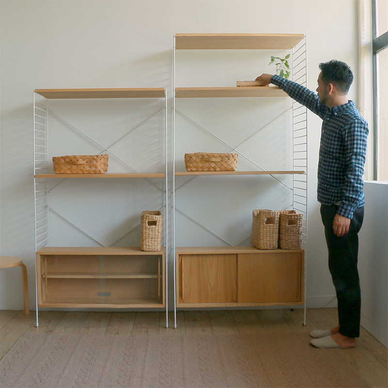 ユニットシェルフR.U.S 高さ201cmタイプならではの活用方法をご紹介し