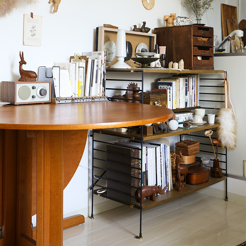 わたしの愛用品-ユニットシェルフR.U.S組み合わせは自由自在わたしだけ