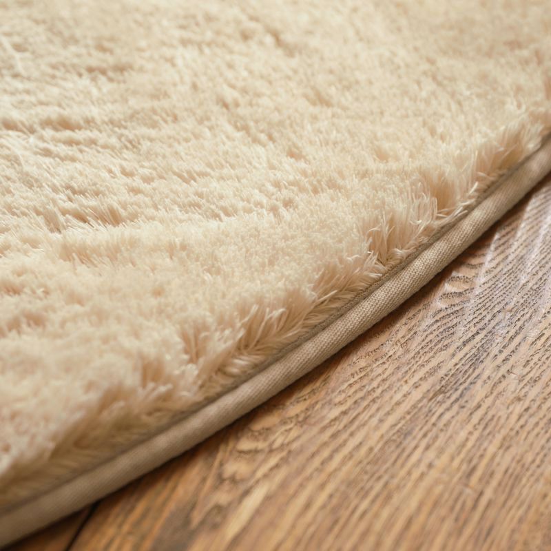 洗える+高反発 2層構造 マイクロファイバーラグマット colette 円形