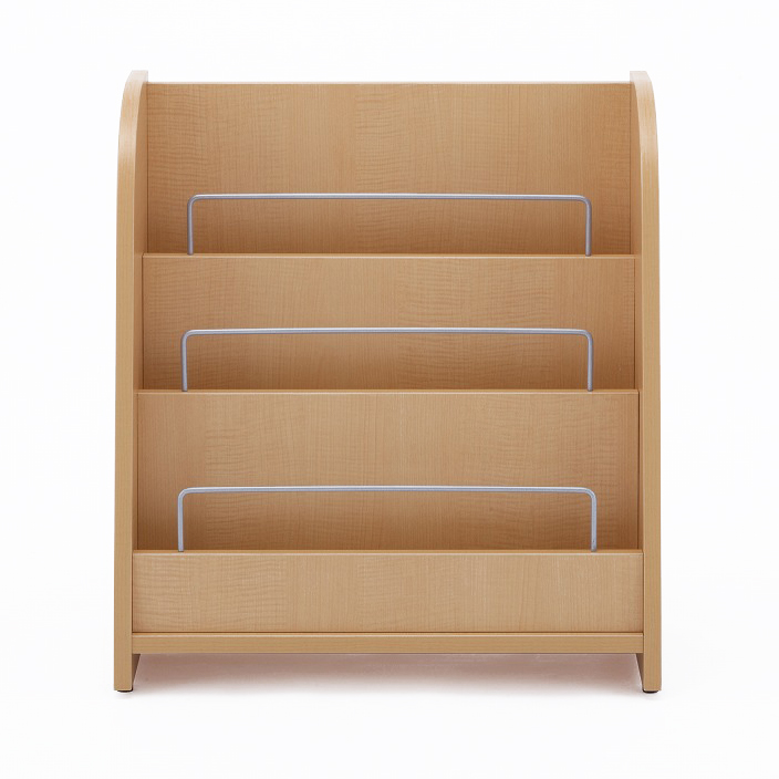 木製マガジンラックⅡ ロー ナチュラル RFMR2-NL | オフィス