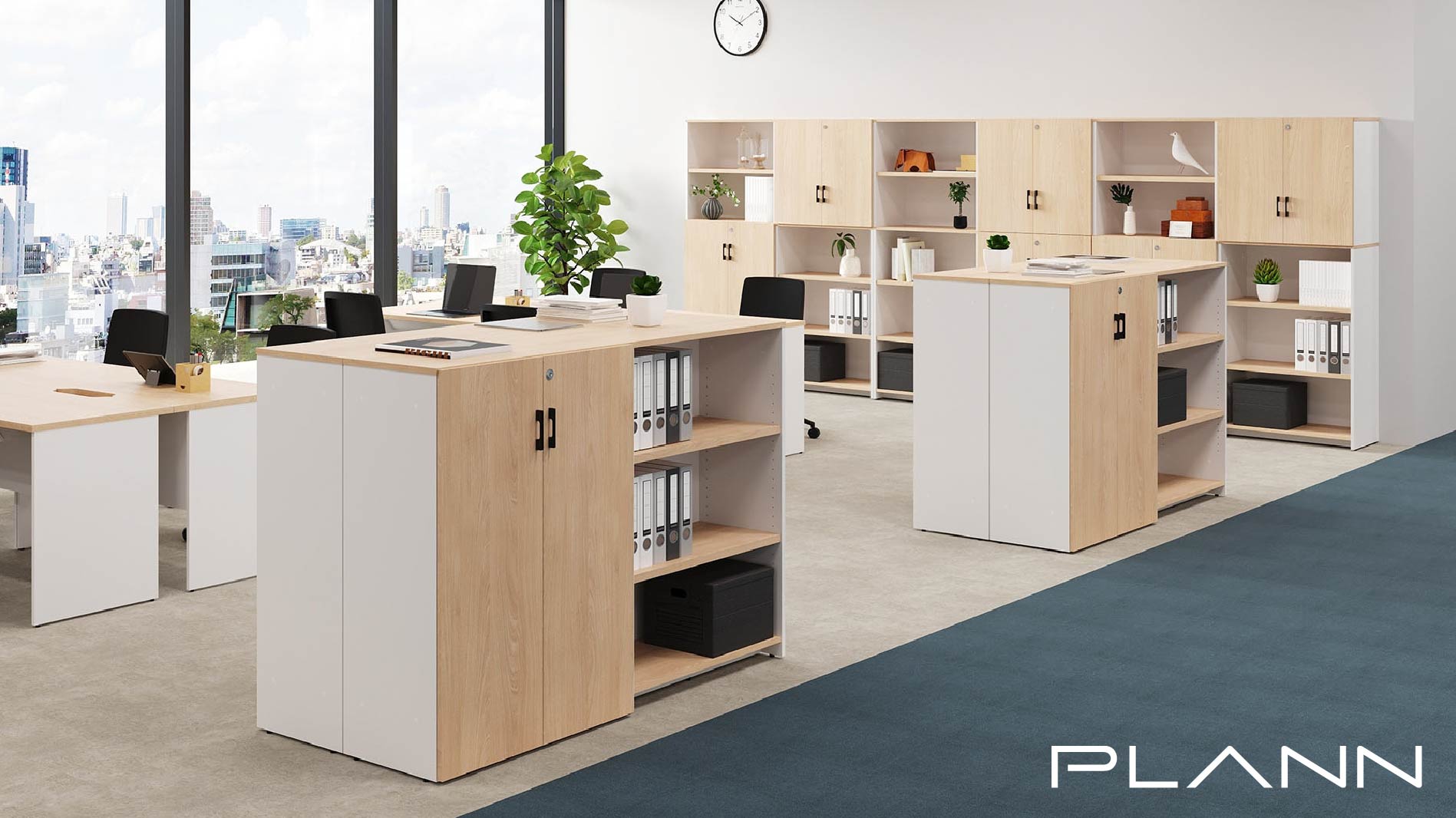 プラン木製シェルフ 棚板 W800用 ホワイト RFPS-OPT80WH | オフィス