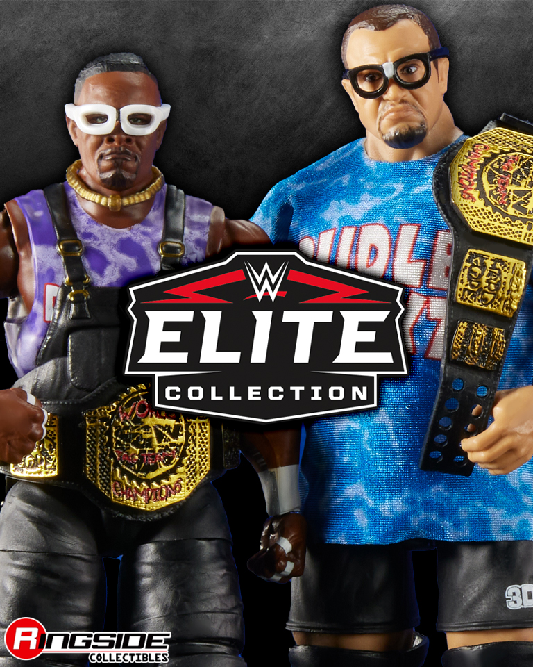 WWE マテル エリート ダッドリーボーイズ 2体セット ヘッドカスタム