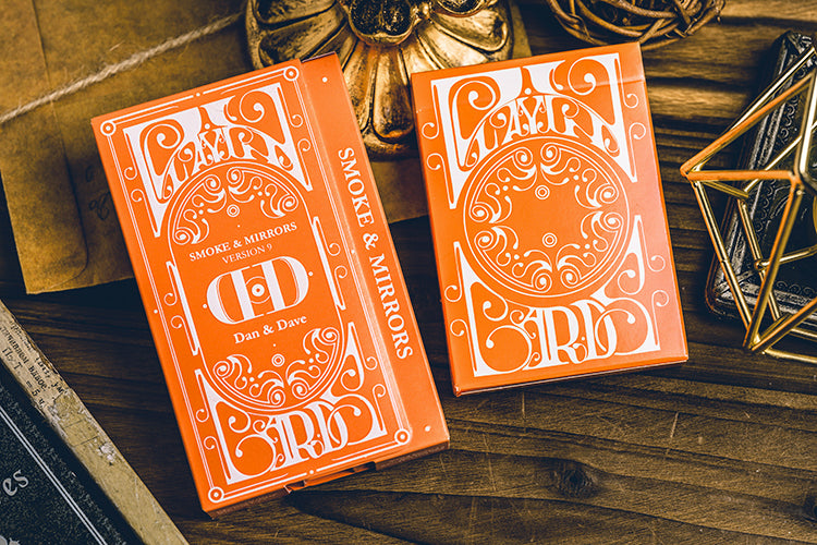 Smoke & Mirrors V9 - Orange Edition Playing Cards - Riffle Shuffle
