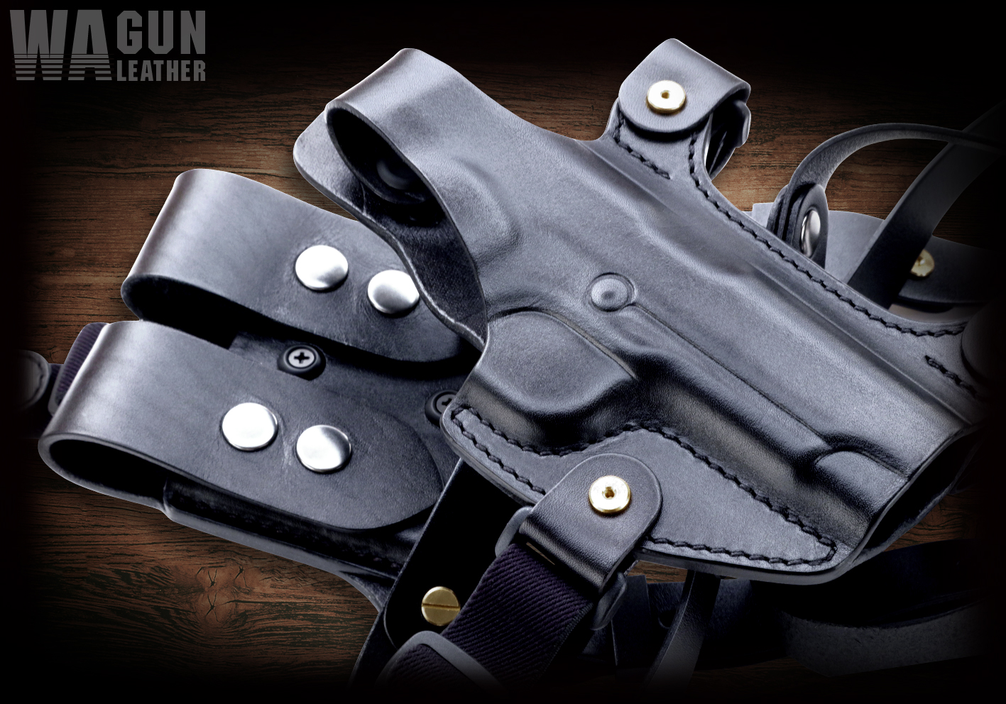 GL】WAガンレザー ショルダーホルスター ガバメント用 【WESTERN ARMS】