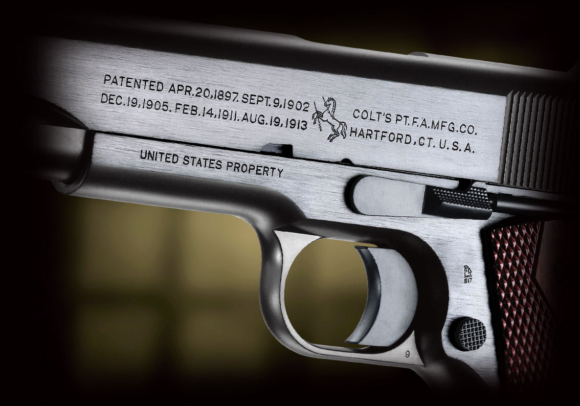 完売】WA【コルト】M1911 ブラックアーミー 木製グリップ付 【WESTERN