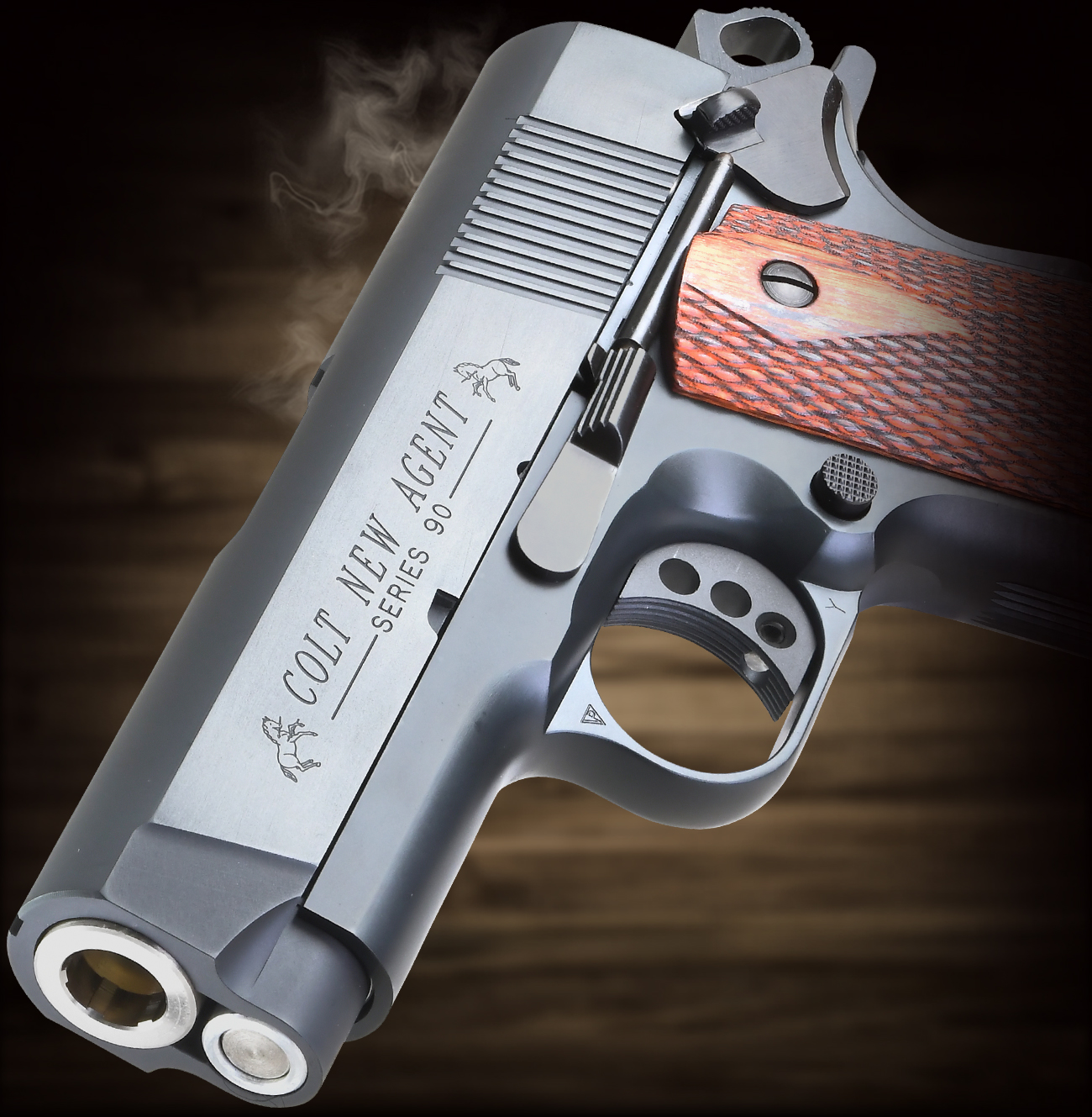 完売】WA【コルト】ニュー エージェント 実物木製グリップ付 【WESTERN