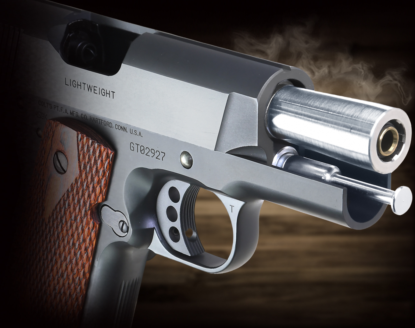 完売】WA【コルト】ニュー エージェント 実物木製グリップ付 【WESTERN