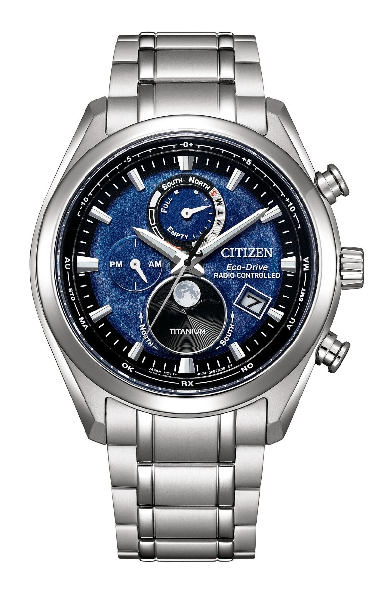 Citizen Radio Controlled Tsukiyomi Eco-Drive Moonphase BY1018-80E