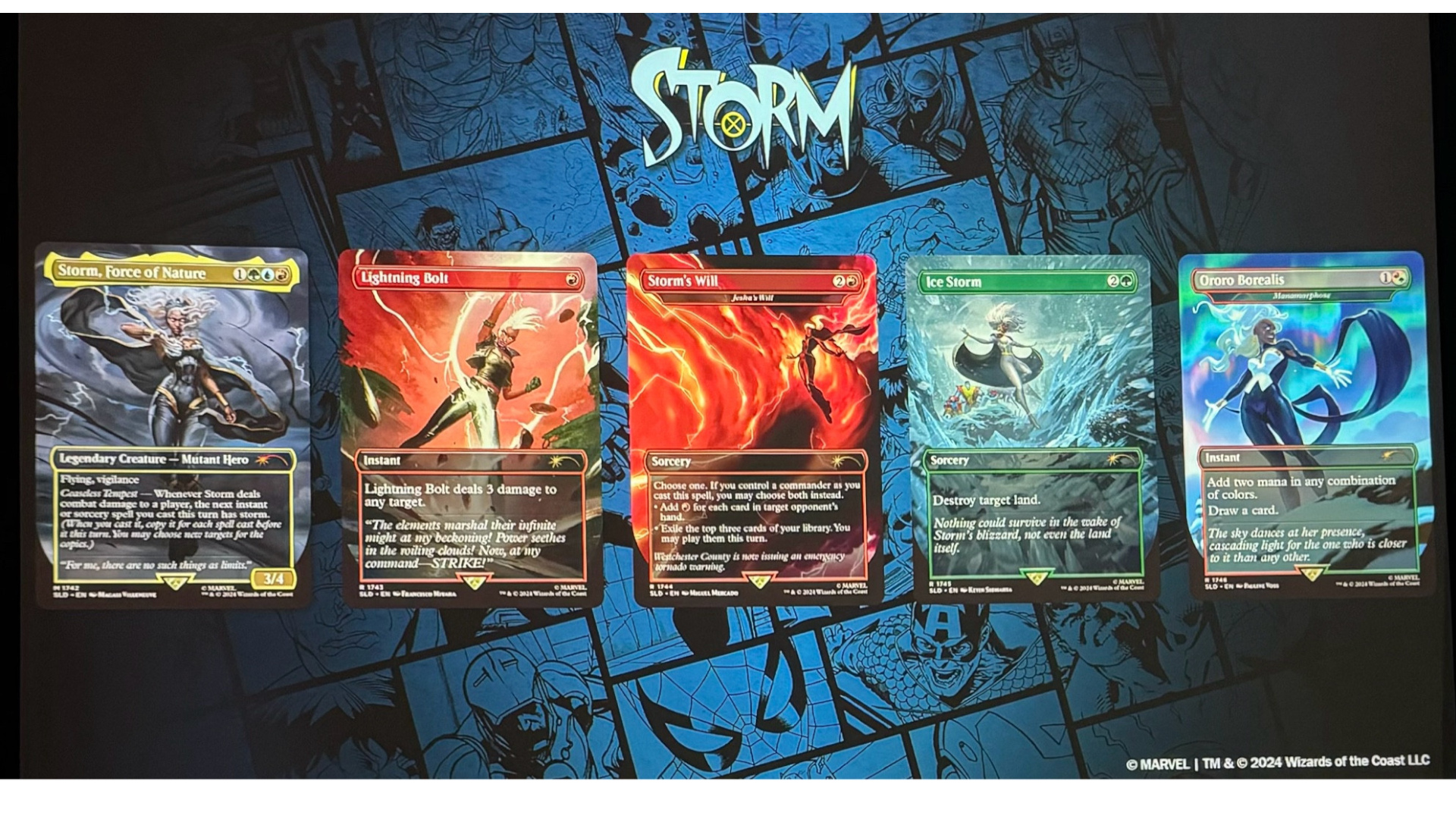 MTG Marvel crossover reveals Wolverine, Iron Man, and Storm cards