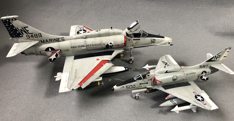 スカイホークA-4M(ハセガワ 1/48) & A-4E/F (ハセガワ 1/72)＞特集