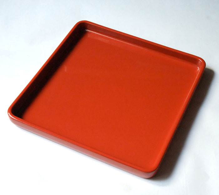 漆器=八寸角盆（盆・膳類）