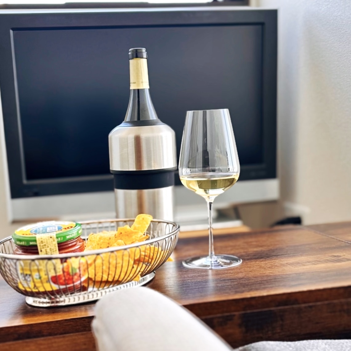 氷、保冷剤不要の1本用ワインクーラー ハスキー シルバー