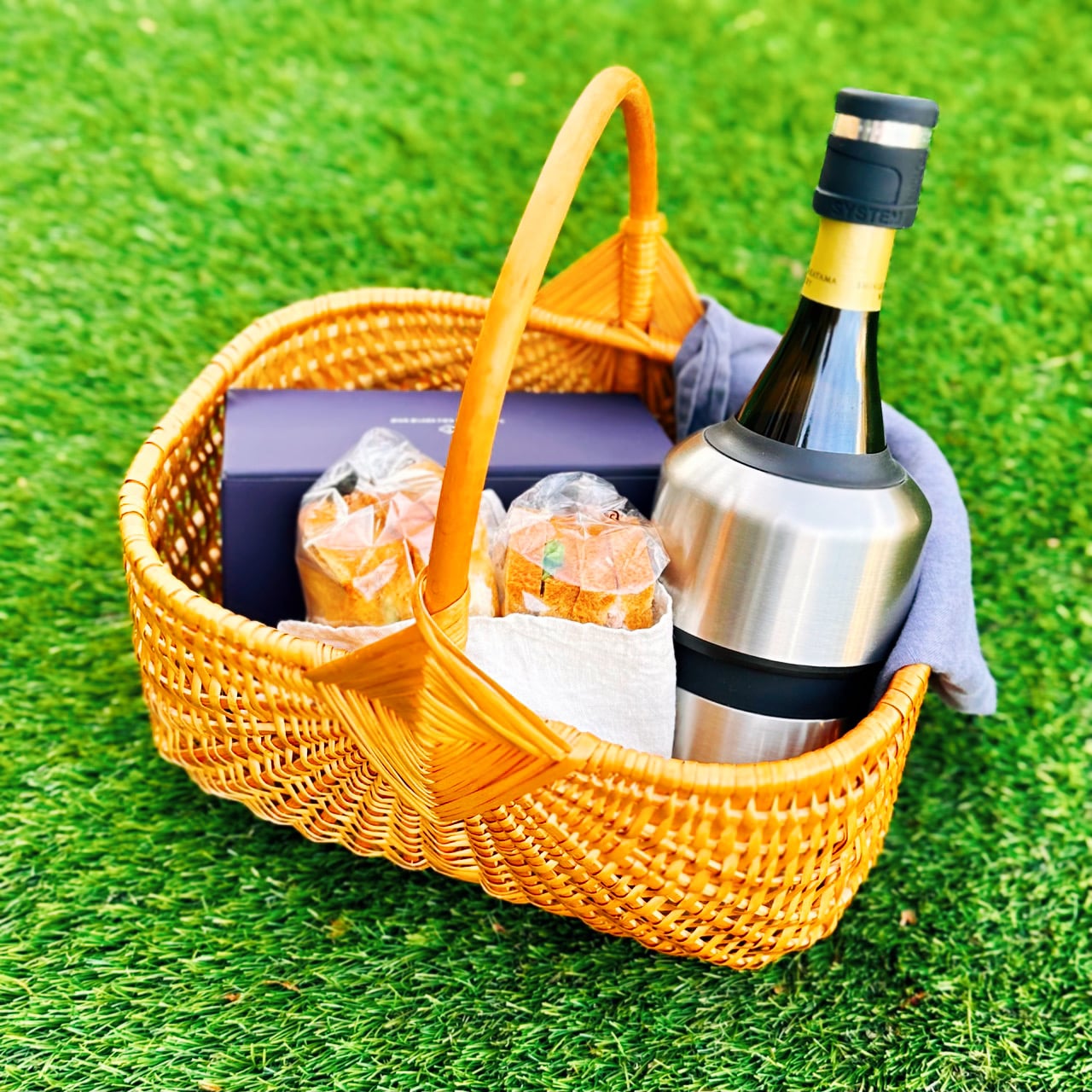 氷、保冷剤不要の1本用ワインクーラー ハスキー シルバー