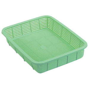 UCHIDASウチダス角カゴ深型 大 クリア 透明 K5442C: 日用品