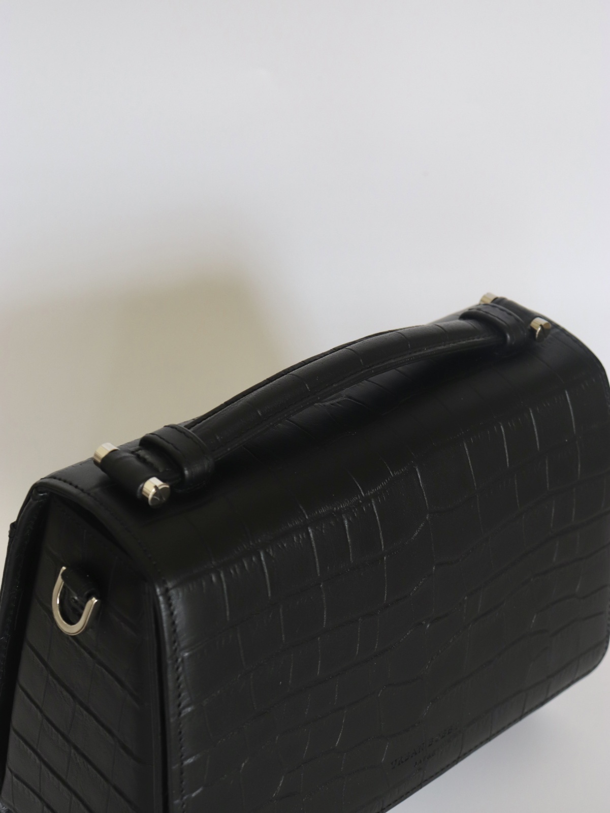 SAINT MARKS shoulder (BLACK)/クロコ型押しレザー - URBAN BOBBY