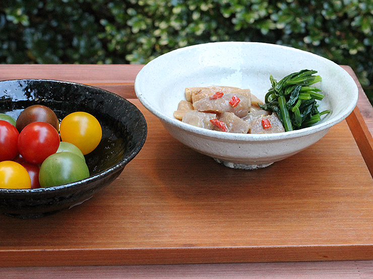 奥田誠二の6寸中鉢2色／中皿/中鉢｜和食器・種類／和食器通販 おかずの