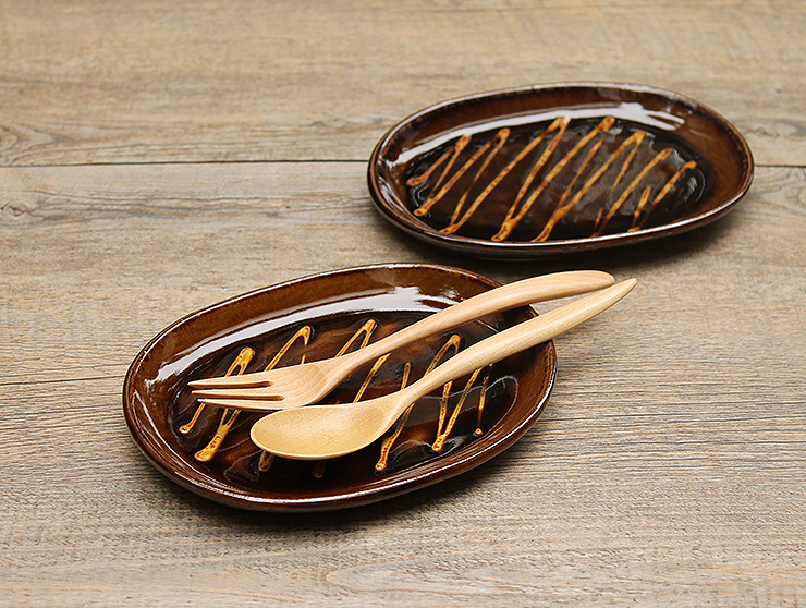 小石原焼スリップウェア四角皿／中皿/中鉢｜和食器・種類／和食器通販