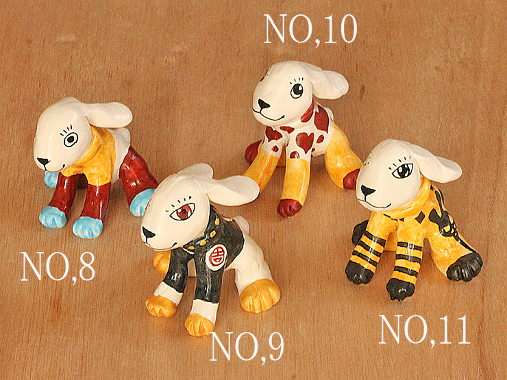 山口祥治の2023干支置物・ウサチェンコNO.8~11／雑貨｜和食器・種類