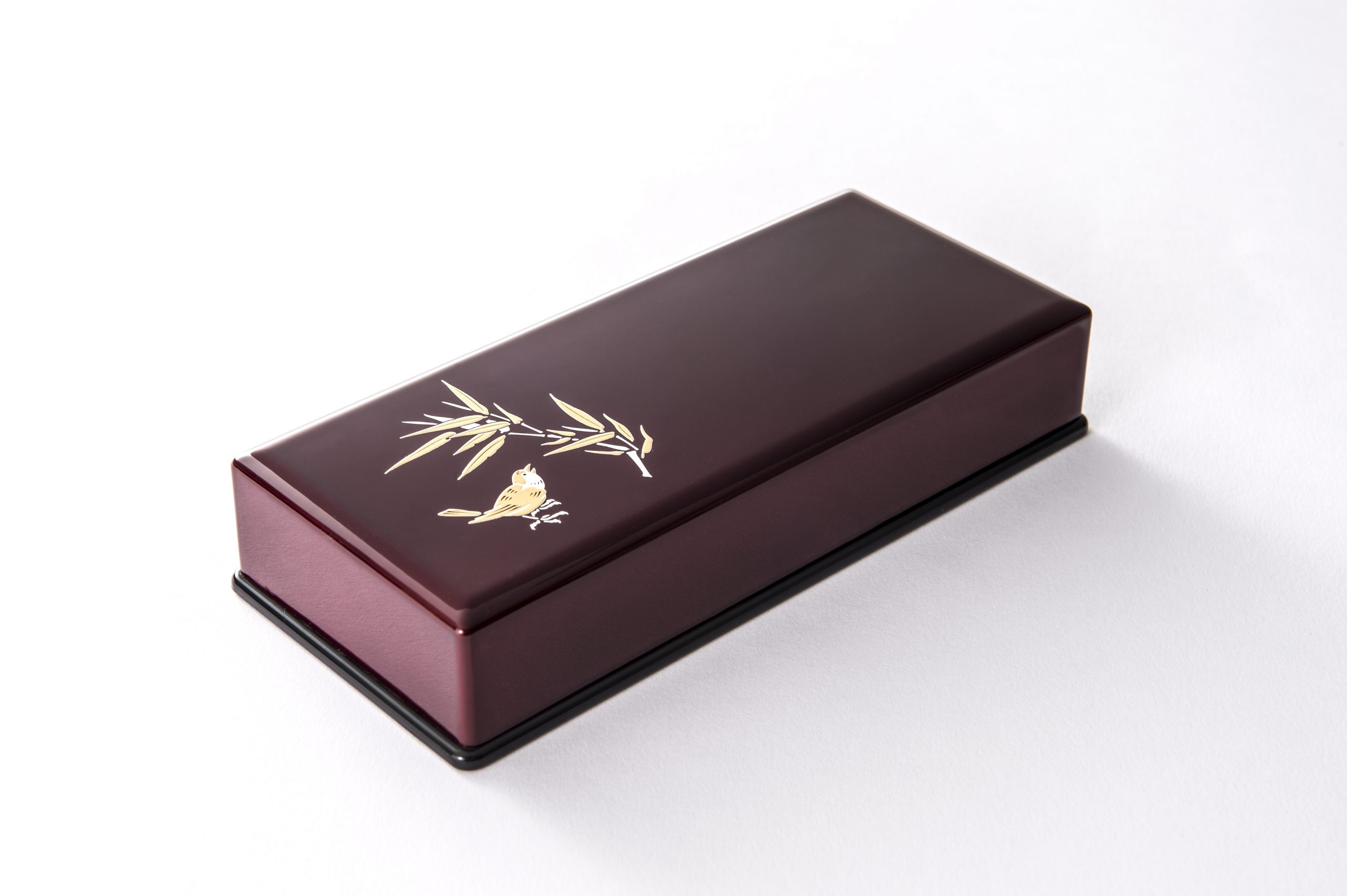 ペンケース 赤 竹に雀 | 東北工芸製作所 「玉虫塗総本舗」