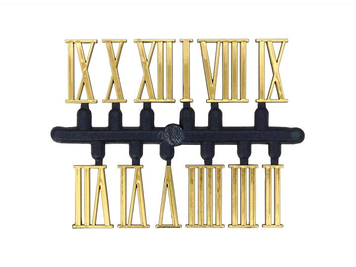 時計文字符 ローマ数字 金 | 陶芸ショップ.コム / 陶芸用品・陶芸材料