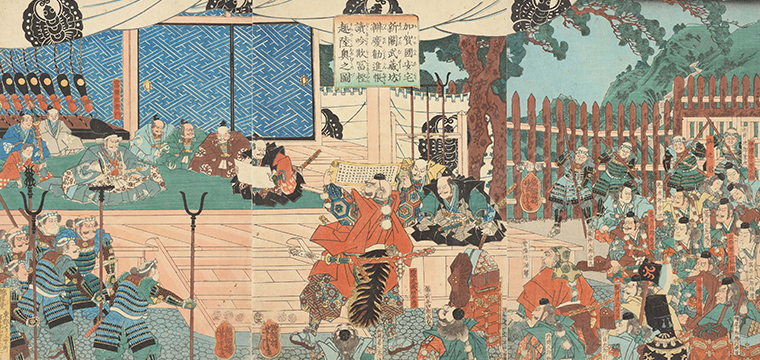 浮世絵 国芳 勧進帳 1枚に凝縮 浮世絵 国芳 勧進帳 1枚に凝縮 - メルカリ